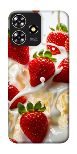 Чехол itsPrint Strawberry and cream для ZTE Blade A73 4G