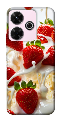 Чохол itsPrint Strawberry and cream для Xiaomi Redmi 13 4G / Poco M6 4G