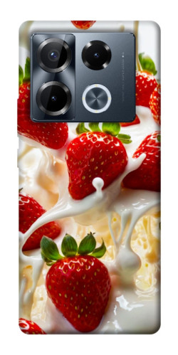 Чехол itsPrint Strawberry and cream для Infinix Note 40 Pro 4G