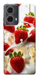 Чехол itsPrint Strawberry and cream для Motorola Moto G85