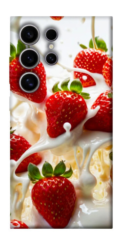 Чехол itsPrint Strawberry and cream для Samsung Galaxy S25 Ultra