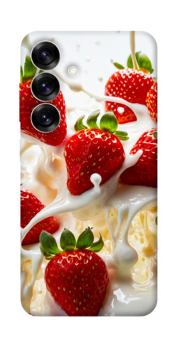 Чехол itsPrint Strawberry and cream для Samsung Galaxy S25