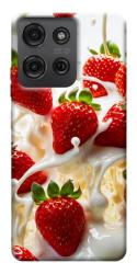 Чехол itsPrint Strawberry and cream для Motorola Moto G75 5G