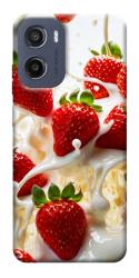 Чехол itsPrint Strawberry and cream для Motorola Moto G05