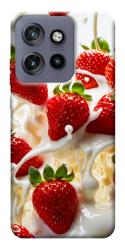 Чехол itsPrint Strawberry and cream для Motorola Edge 50 Neo