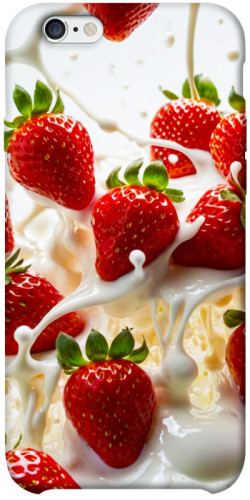 Чехол itsPrint Strawberry and cream для Apple iPhone 6/6s plus (5.5")