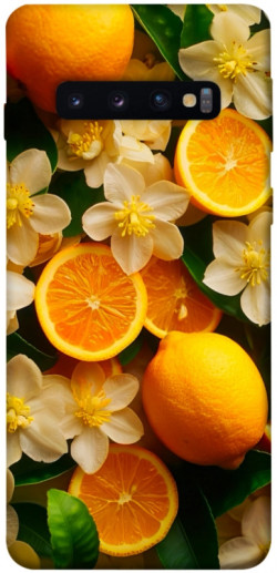 Чехол itsPrint Лимоны и цветы для Samsung Galaxy S10