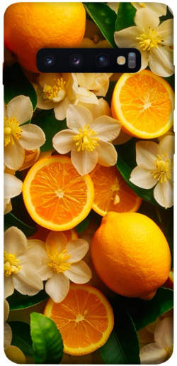 Чехол itsPrint Лимоны и цветы для Samsung Galaxy S10+