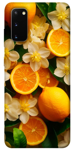 Чехол itsPrint Лимоны и цветы для Samsung Galaxy S20
