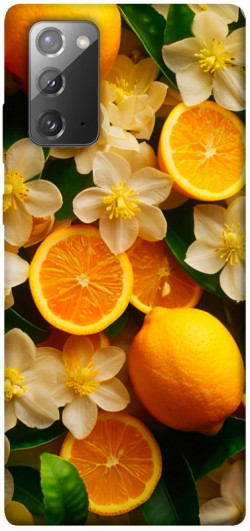 Чехол itsPrint Лимоны и цветы для Samsung Galaxy Note 20