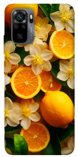 Чехол itsPrint Лимоны и цветы для Xiaomi Redmi Note 10 / Note 10s