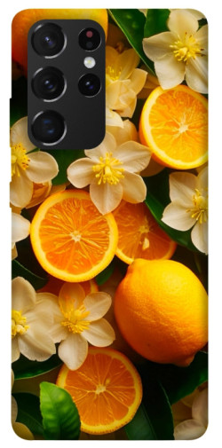 Чехол itsPrint Лимоны и цветы для Samsung Galaxy S21 Ultra