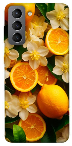 Чехол itsPrint Лимоны и цветы для Samsung Galaxy S21 FE