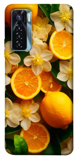 Чехол itsPrint Лимоны и цветы для TECNO Camon 17 Pro