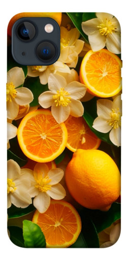 Чехол itsPrint Лимоны и цветы для Apple iPhone 13 (6.1")