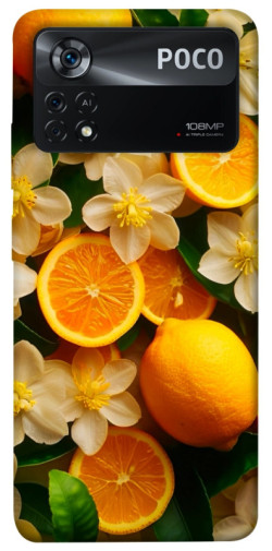 Чехол itsPrint Лимоны и цветы для Xiaomi Poco X4 Pro 5G