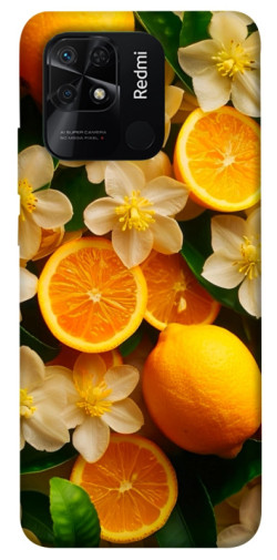 Чехол itsPrint Лимоны и цветы для Xiaomi Redmi 10C
