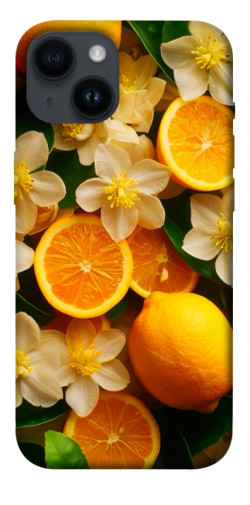 Чехол itsPrint Лимоны и цветы для Apple iPhone 14 (6.1")
