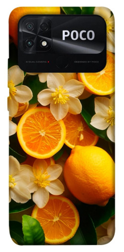 Чехол itsPrint Лимоны и цветы для Xiaomi Poco C40