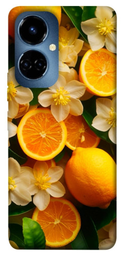 Чехол itsPrint Лимоны и цветы для TECNO Camon 19 (CI6n) / 19 Pro (CI8n)