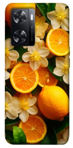 Чехол itsPrint Лимоны и цветы для Oppo A57s