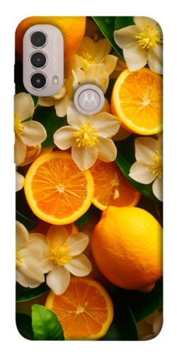 Чехол itsPrint Лимоны и цветы для Motorola Moto E40