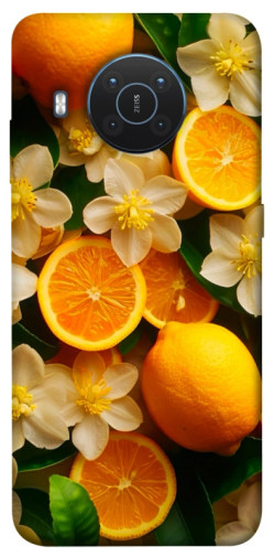 Чехол itsPrint Лимоны и цветы для Nokia X10 / X20