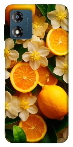 Чехол itsPrint Лимоны и цветы для Motorola Moto E13