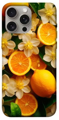 Чехол itsPrint Лимоны и цветы для Apple iPhone 15 Pro Max (6.7")