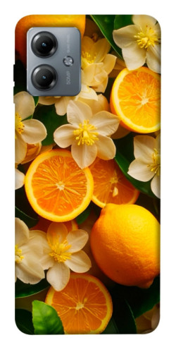 Чехол itsPrint Лимоны и цветы для Motorola Moto G14