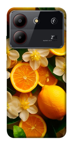 Чехол itsPrint Лимоны и цветы для ZTE Blade A54 4G