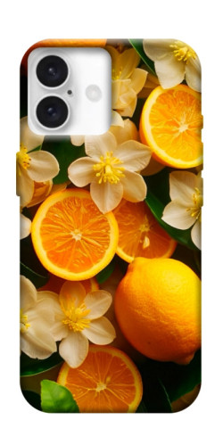 Чехол itsPrint Лимоны и цветы для Apple iPhone 16 Plus (6.7")