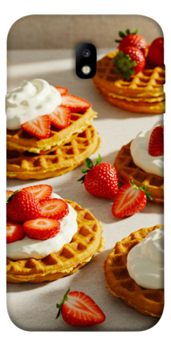 Чехол itsPrint Вафли с клубникой для Samsung J730 Galaxy J7 (2017)
