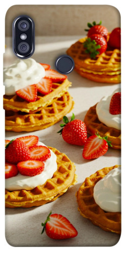 Чехол itsPrint Вафли с клубникой для Xiaomi Redmi Note 5 Pro / Note 5 (AI Dual Camera)