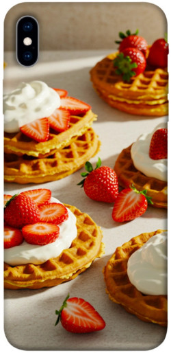 Чехол itsPrint Вафли с клубникой для Apple iPhone XS Max (6.5")