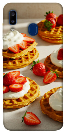 Чехол itsPrint Вафли с клубникой для Samsung Galaxy A20 / A30