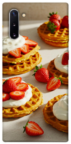 Чехол itsPrint Вафли с клубникой для Samsung Galaxy Note 10