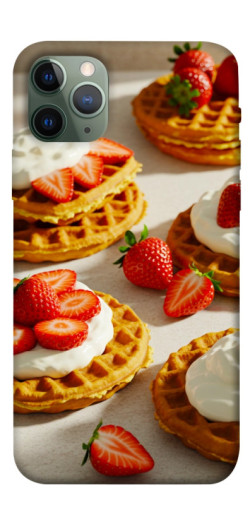 Чехол itsPrint Вафли с клубникой для Apple iPhone 11 Pro (5.8")