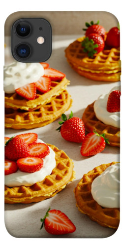 Чехол itsPrint Вафли с клубникой для Apple iPhone 11 (6.1")
