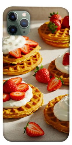 Чохол itsPrint Вафлі з полуницею для Apple iPhone 11 Pro Max (6.5")