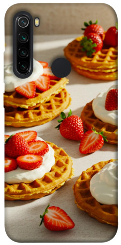 Чехол itsPrint Вафли с клубникой для Xiaomi Redmi Note 8