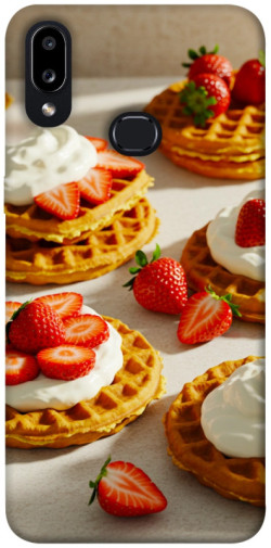 Чехол itsPrint Вафли с клубникой для Samsung Galaxy A10s