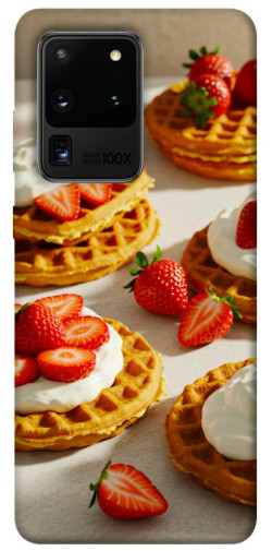 Чохол itsPrint Вафлі з полуницею для Samsung Galaxy S20 Ultra