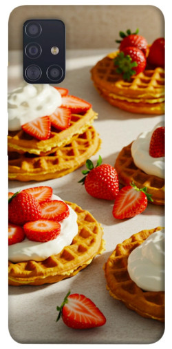 Чехол itsPrint Вафли с клубникой для Samsung Galaxy A51