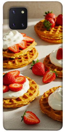 Чехол itsPrint Вафли с клубникой для Samsung Galaxy Note 10 Lite (A81)