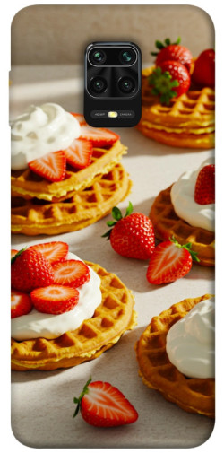 Чехол itsPrint Вафли с клубникой для Xiaomi Redmi Note 9s / Note 9 Pro / Note 9 Pro Max