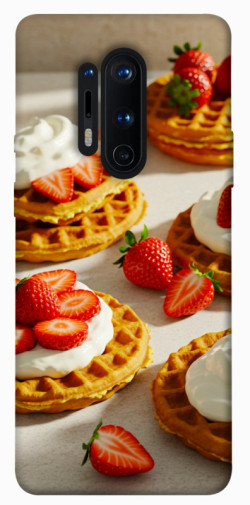 Чехол itsPrint Вафли с клубникой для OnePlus 8 Pro