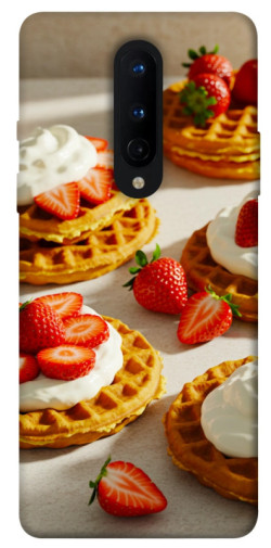 Чехол itsPrint Вафли с клубникой для OnePlus 8