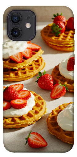 Чохол itsPrint Вафлі з полуницею для Apple iPhone 12 Pro (6.1")