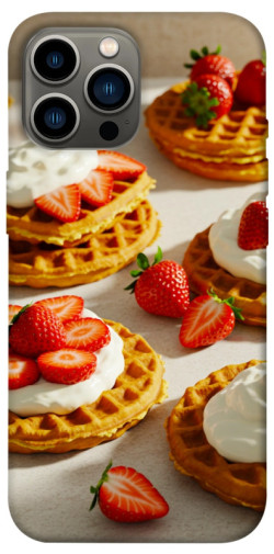 Чехол itsPrint Вафли с клубникой для Apple iPhone 12 Pro Max (6.7")